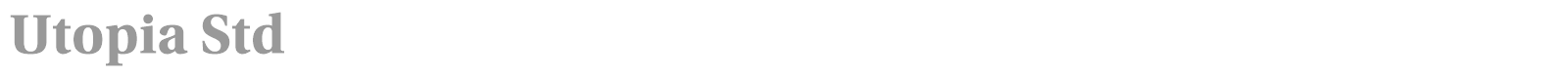 Utopia Std font preview