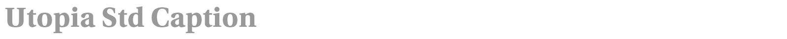 Utopia Std font preview