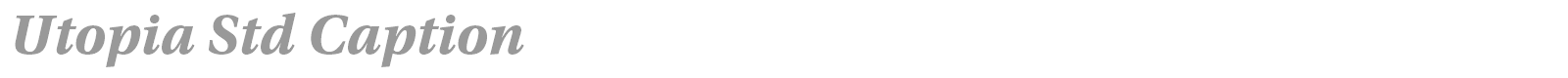 Utopia Std font preview