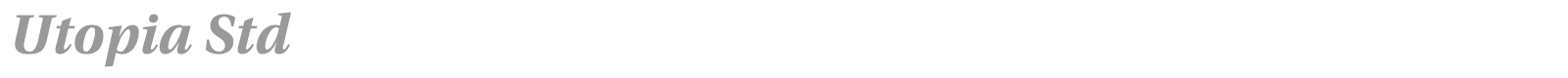 Utopia Std font preview