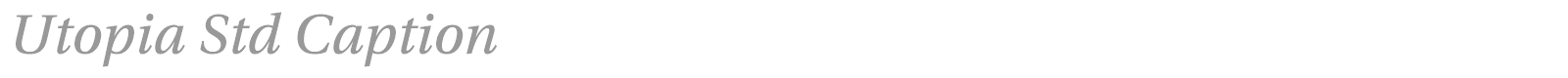 Utopia Std font preview