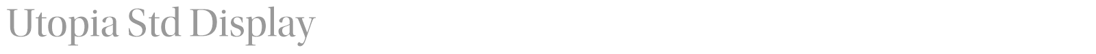 Utopia Std font preview