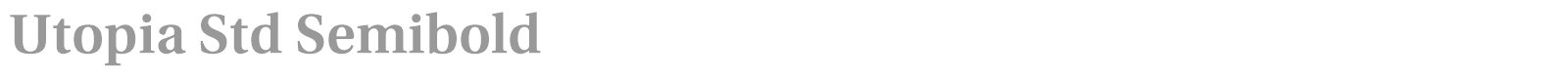 Utopia Std font preview