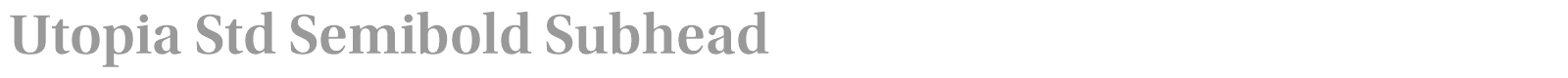 Utopia Std font preview