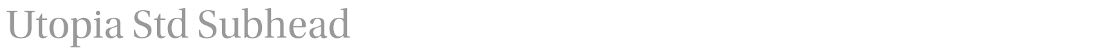 Utopia Std font preview