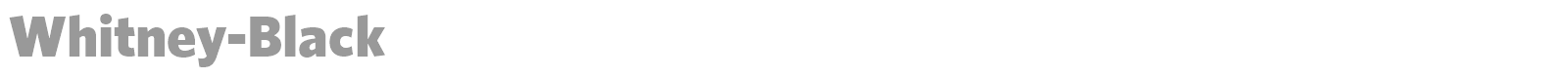 Whitney-Black font preview