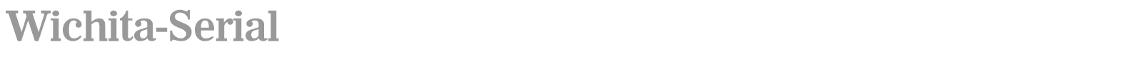 Wichita-Serial font preview