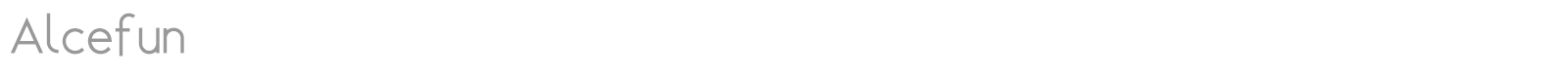 Alcefun font preview