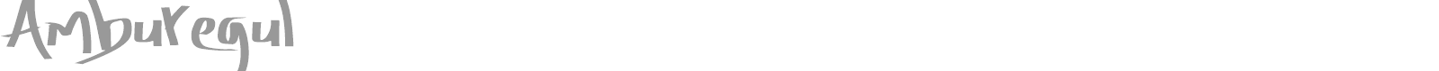 Amburegul font preview