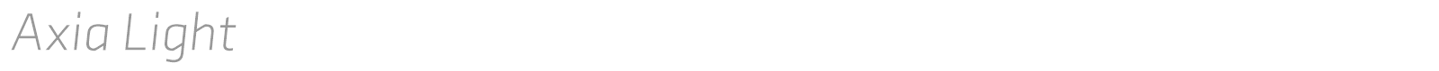 Axia Light font preview