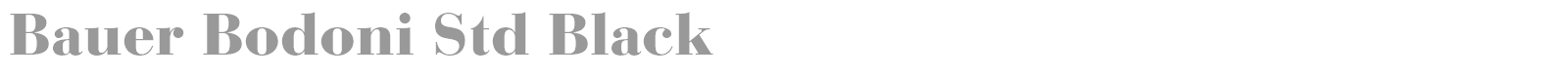 Bauer Bodoni Std 2 font preview