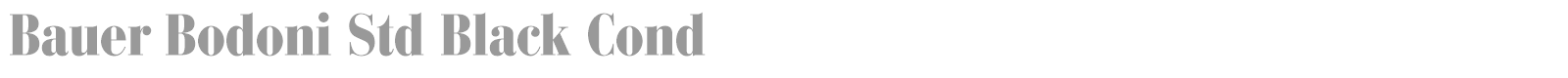 Bauer Bodoni Std 2 font preview