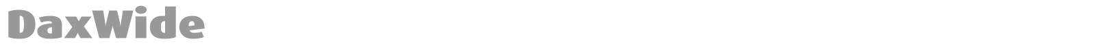DaxWide font preview