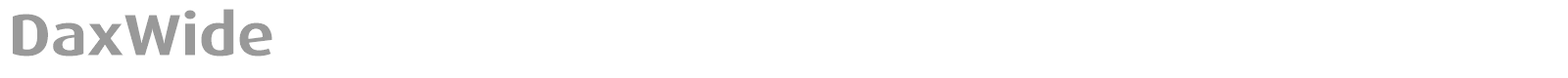 DaxWide font preview