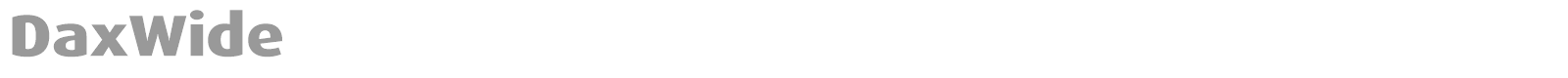 DaxWide font preview