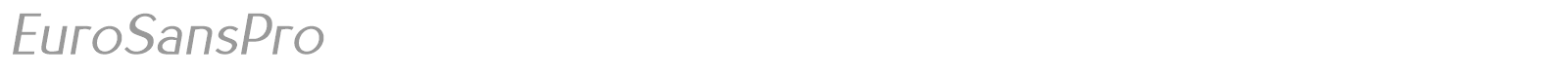 EuroSansPro font preview