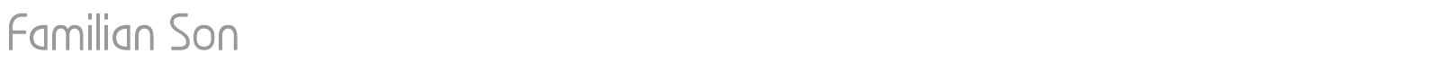 Familian Son font preview
