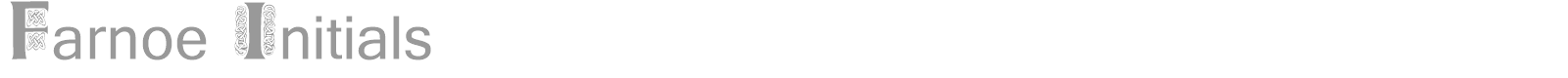 Farnoe Initials font preview