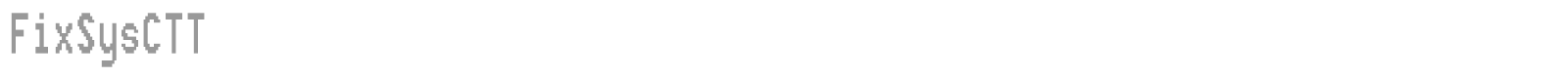 FixSysC font preview