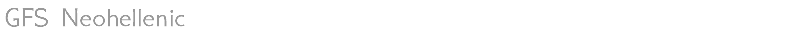 GFS Neohellenic font preview