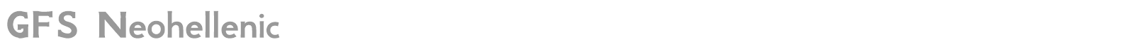 GFS Neohellenic font preview