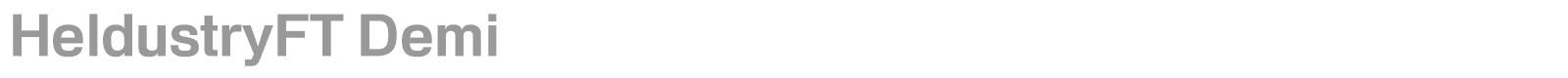 HeldustryFT font preview