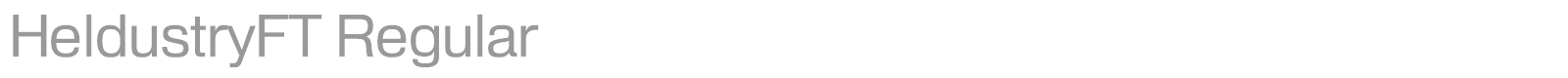 HeldustryFT font preview