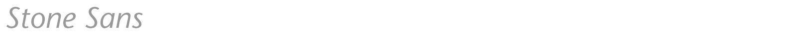 ITC Stone Sans font preview