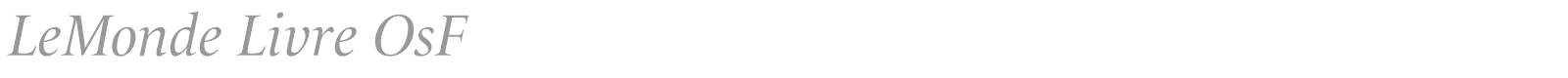 LeMonde Livre OsF font preview