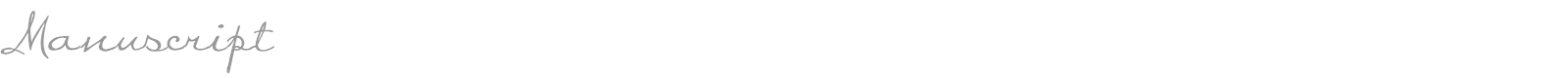 Manuscript font preview