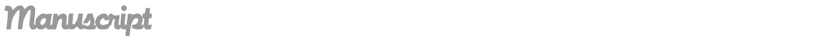 Manuscript font preview