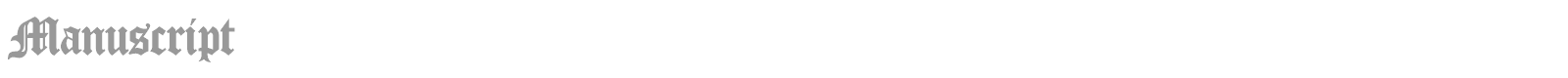 Manuscript font preview