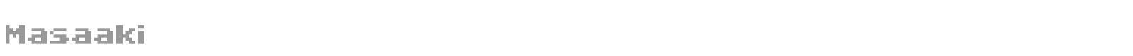 Masaaki font preview