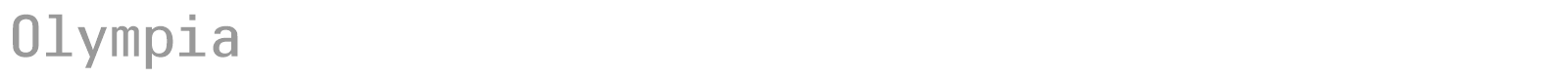 Olympia font preview