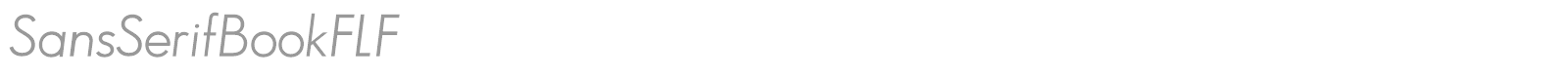SansSerifBookFLF font preview