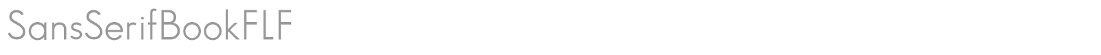 SansSerifBookFLF font preview