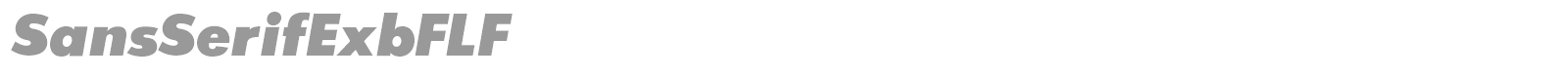 SansSerifExbFLF font preview