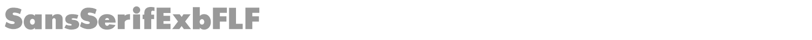 SansSerifExbFLF font preview