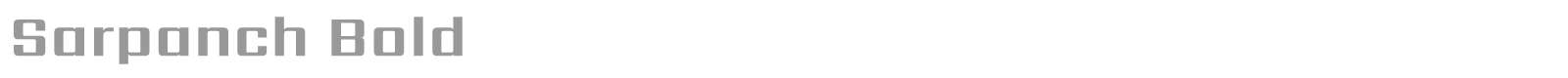 Sarpanch font preview
