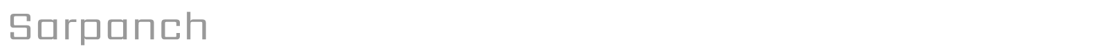 Sarpanch font preview