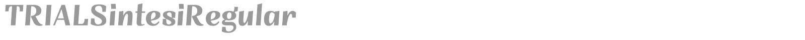 TRIALSintesi font preview