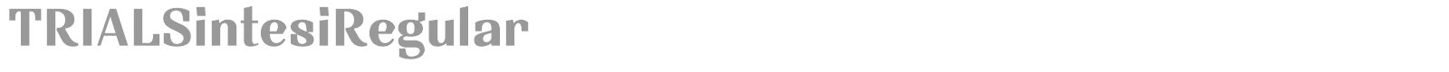 TRIALSintesi font preview