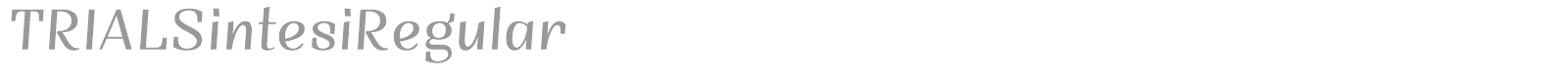 TRIALSintesi font preview