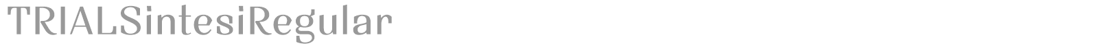TRIALSintesi font preview