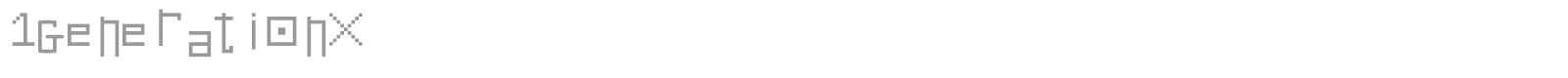 1GenerationX font preview