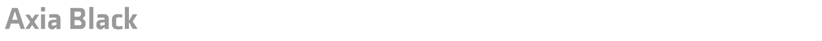 Axia Black font preview