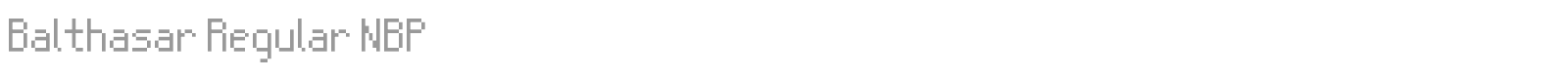 Balthasar Regular NBP font preview