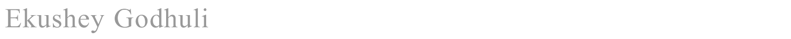 Ekushey Godhuli font preview