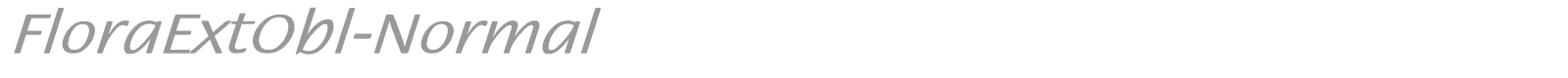 FloraExtObl-Normal font preview