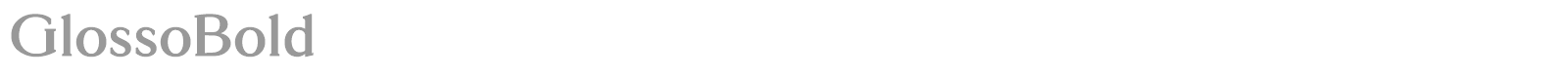 GlossoBold font preview